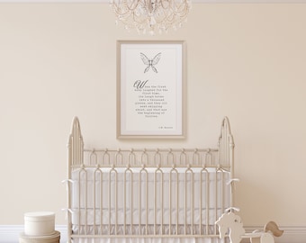 Peter Pan, J.M. Barrie Quote, Book Quotes, Wall Art, Home Decor, Inspiring Quotes, Vintage Art, Minimalist Art, Literary Art, Print