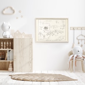 Hundert Acre Holz Karte - Winnie the Pooh
