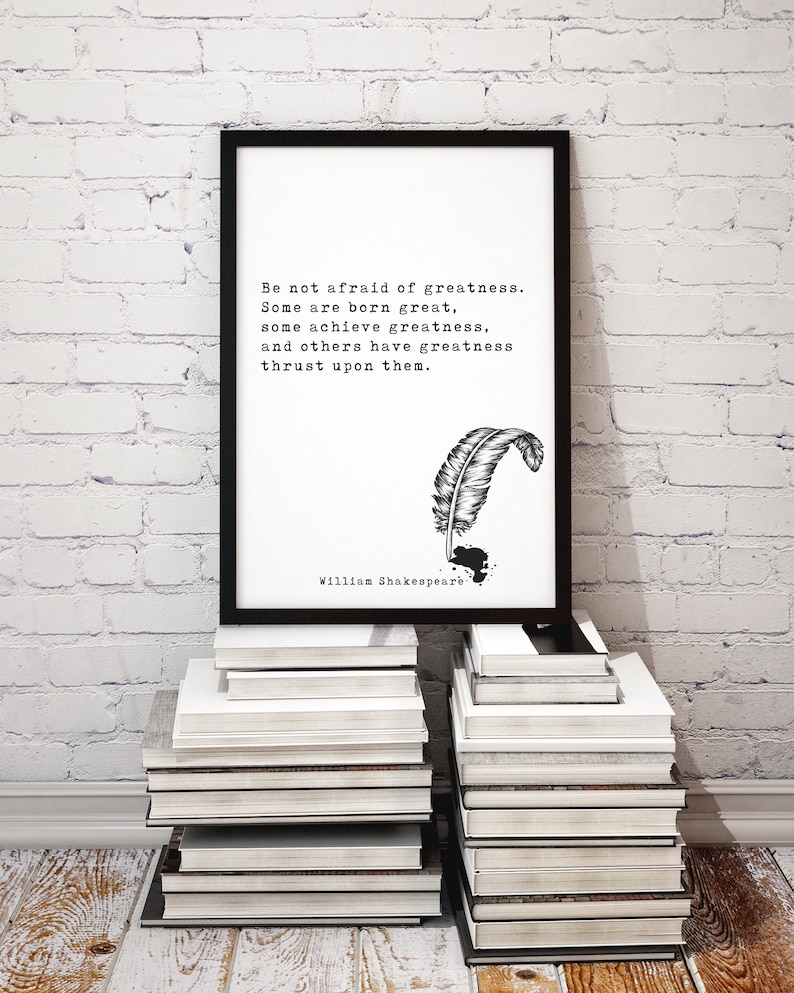 William Shakespeare , Book Quotes, Wall Art, Home Decor, Inspiring Quotes, Vintage Art