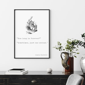 Alice in Wonderland,Lewis Carroll quote Book Quotes, Wall Art, Home Decor,Inspiring Quotes, Vintage Art, Minimalist Art, Literary Art, Print