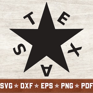 De Zavala Texas Star SVG | République du Texas svg dxf eps png pdf vector cut files | Téléchargement instantané | Utilisation commerciale