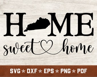 Kentucky Home Svg Etsy