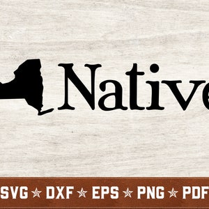 New York SVG | Natif new-yorkais svg Home svg dxf eps png pdf vector cut files pour Cricut & Silhouette | Téléchargement instantané | Utilisation commerciale