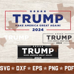 Trump 2024 SVG Bundle | Trump MAGA 2024 svg dxf eps png pdf vector cut files for Cricut & Silhouette | Instant Download | Commercial Use