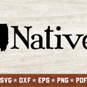 Illinois SVG | Native Illinoisan svg Home svg dxf eps png pdf vector cut files voor Cricut & Silhouette | Direct downloaden | Commercieel gebruik