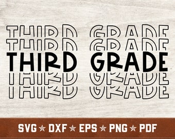 First Grade SVG 1st Grade Svg Dxf Eps Png Pdf Vector Cut | Etsy