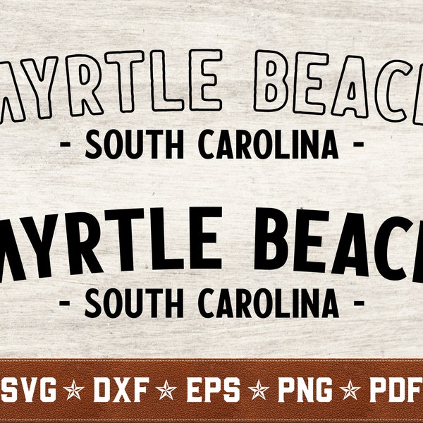 Myrtle Beach SVG Bundle | South Carolina svg dxf eps png pdf vector cut files for Cricut & Silhouette | Instant Download | Commercial Use