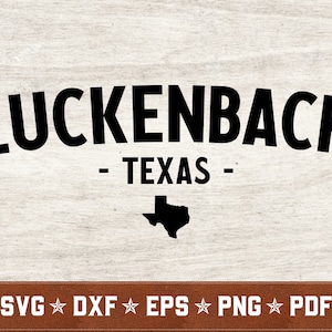 Luckenbach TX SVG | Texas svg Country music svg dxf eps png pdf vector cut files for Cricut & Silhouette | Téléchargement instantané | Utilisation commerciale