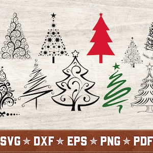 Christmas Tree SVG Bundle | Christmas bundle svg Holiday svg dxf eps png pdf vector cut files | Instant Download | Commercial Use