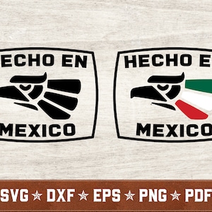 Hecho en Mexique SVG Bundle | Mexique svg dxf eps png pdf vector cut files pour Cricut & Silhouette | Téléchargement instantané | Utilisation commerciale