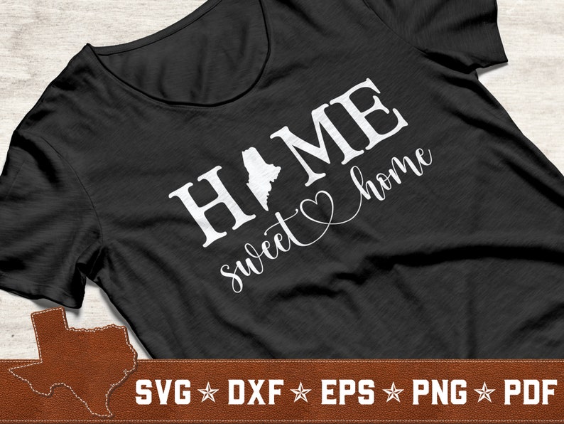 Download Instant Download Maine Home Sweet Home Svg Dxf Eps Png Pdf Vector Cut Files For Cricut Silhouette Maine Svg Commercial Use Clip Art Art Collectibles Vadel Com