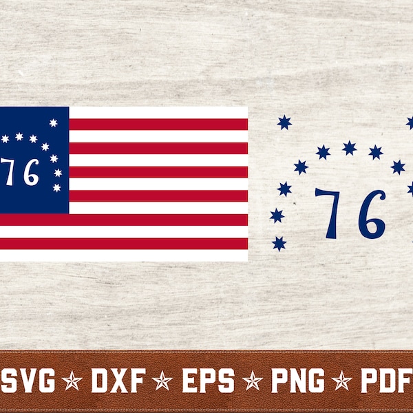 Bennington Flag SVG Bundle | 1776 svg dxf eps png pdf vector cut files for Cricut & Silhouette | Instant Download | Commercial Use