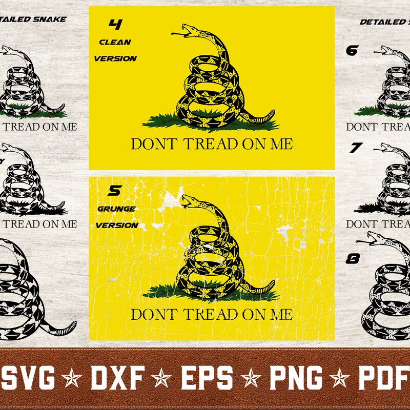 Dont Tread on Me Svg - Etsy