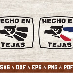 Hecho en Tejas SVG Bundle | Texas Tejas svg dxf eps png pdf vector cut files for Cricut & Silhouette | Téléchargement instantané | Utilisation commerciale
