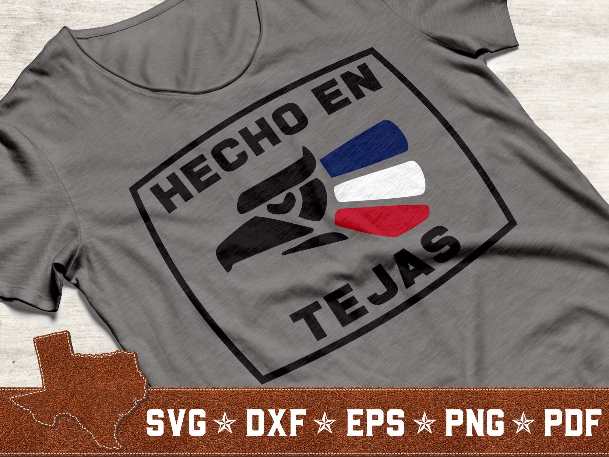 Hecho En Tejas SVG Bundle Texas Tejas Svg Dxf Eps Png Pdf 