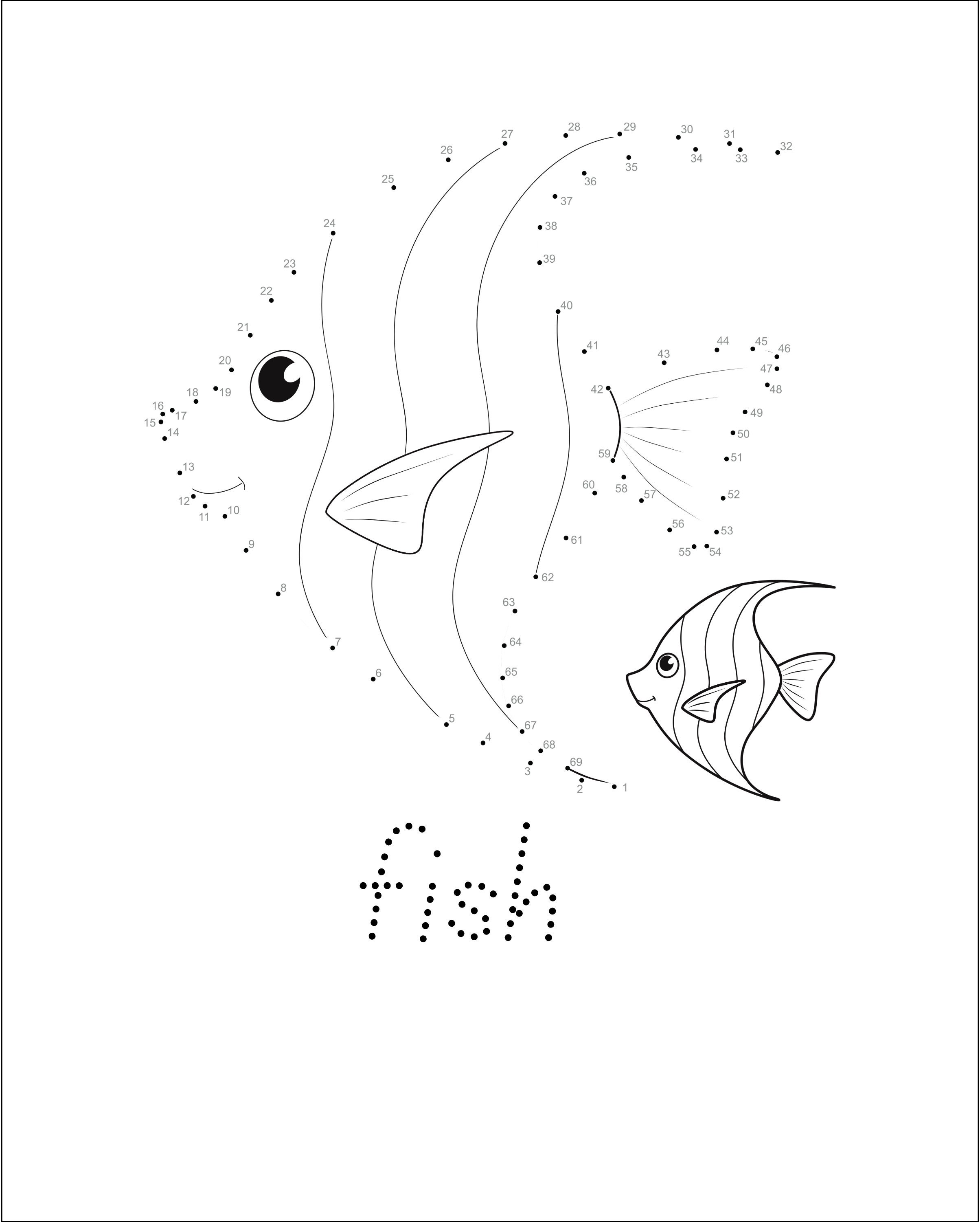 Dot to Dot Number Printables for Children Animal Theme - Etsy