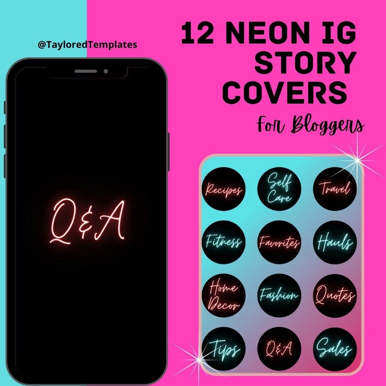neon instagram highlight covers neon instagram highlight covers