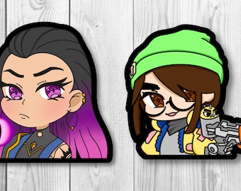 Valorant Chibi Stickers | Peekers Decal | Waterproof Vinyl for Laptop, Car, Water Bottle