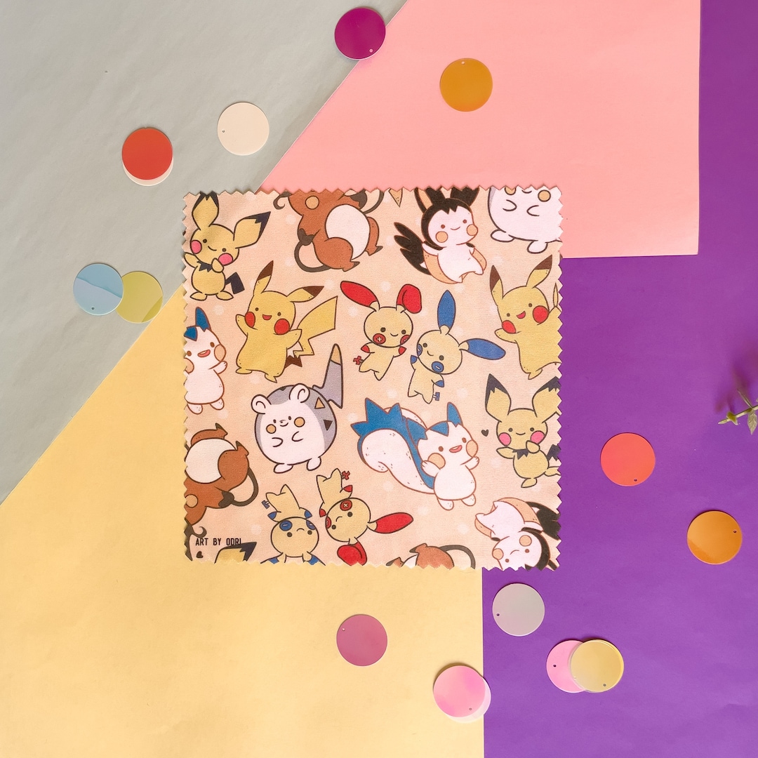 Pokemon Microfiber Cloth Lens Cleaning Cloth for Glasses & Screens