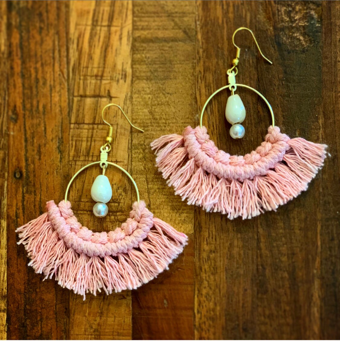 Rainbow Brown Macrame Rainbow Paparazzi Rainbow White Silver