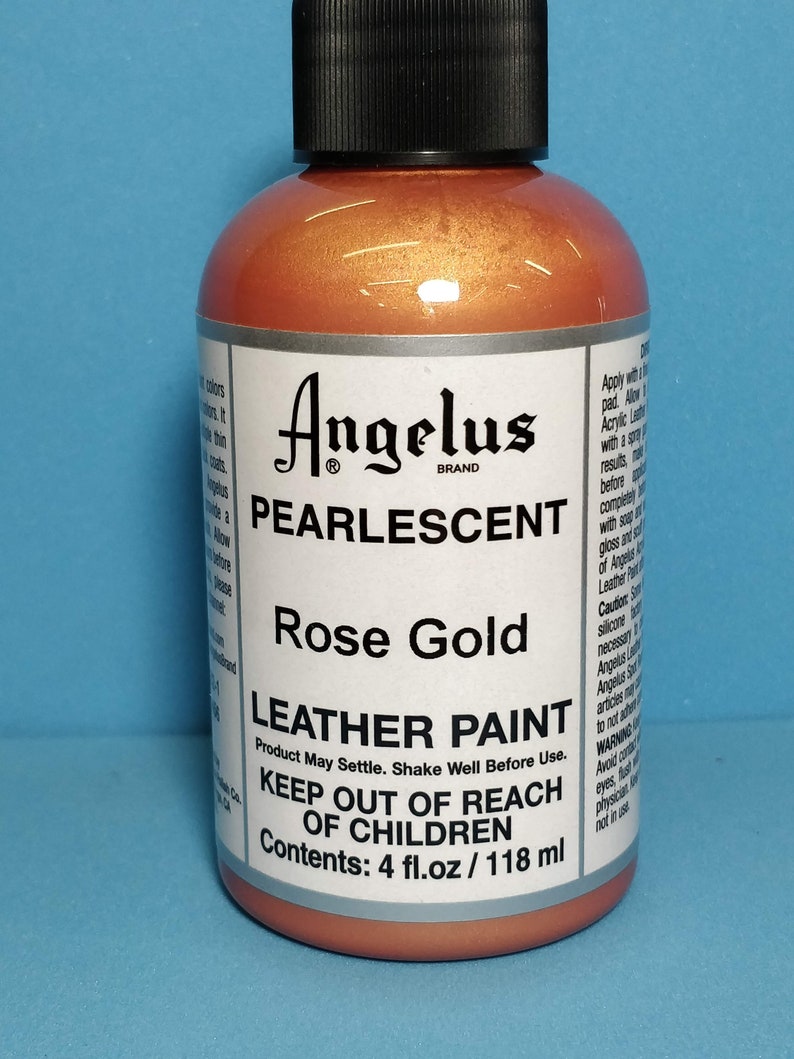 Angelus Pearlescent Leather Acrylic Paint 4 Ounce Silver Etsy