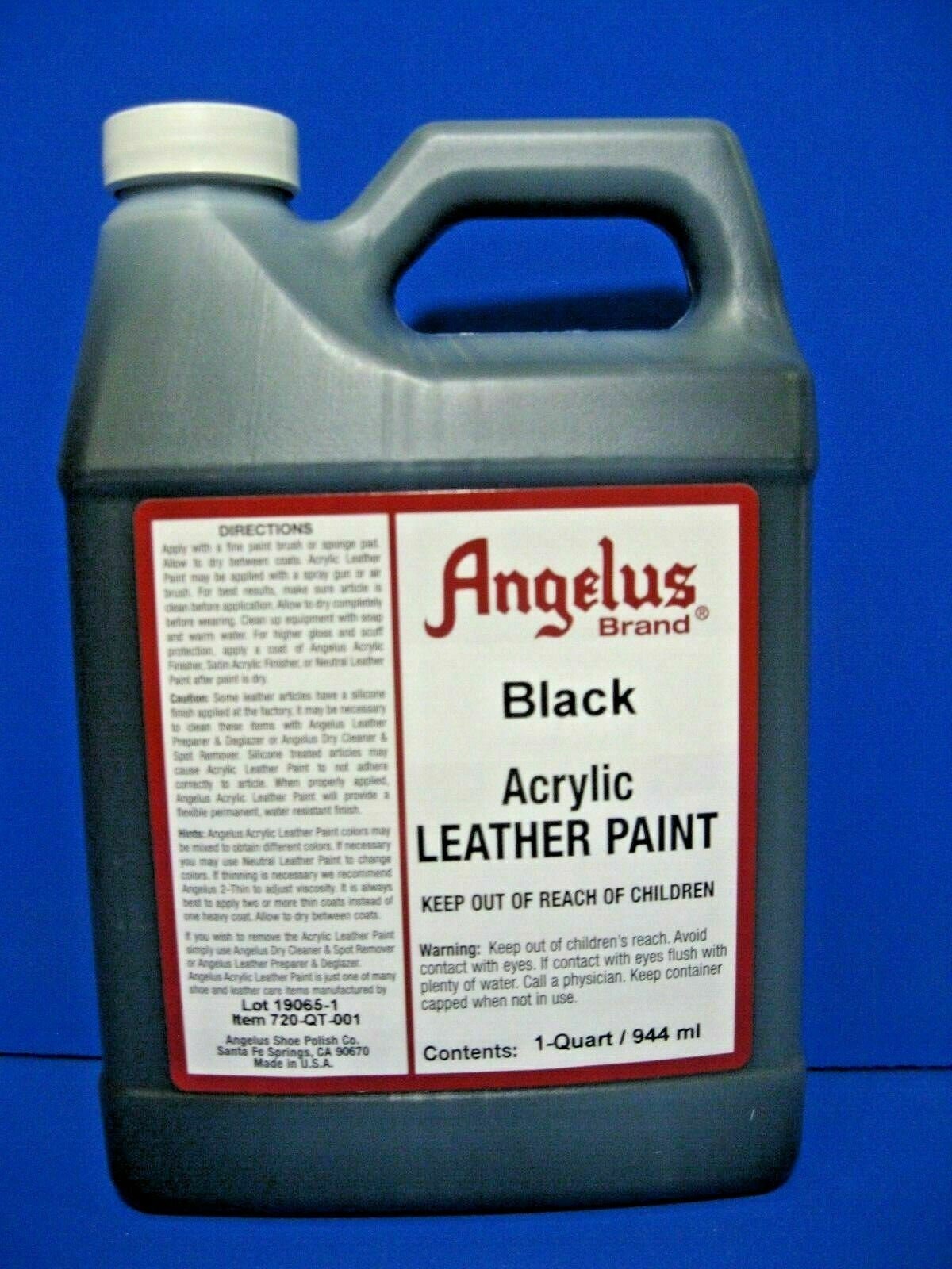Angelus Acrylic Leather Paint /dye Leather & Vinyl Sneaker Paint