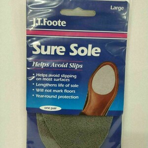 J.T Foote Heel Grips Grippers Shield Pads Self-adhesive Slip Resistant 1 Dozen 