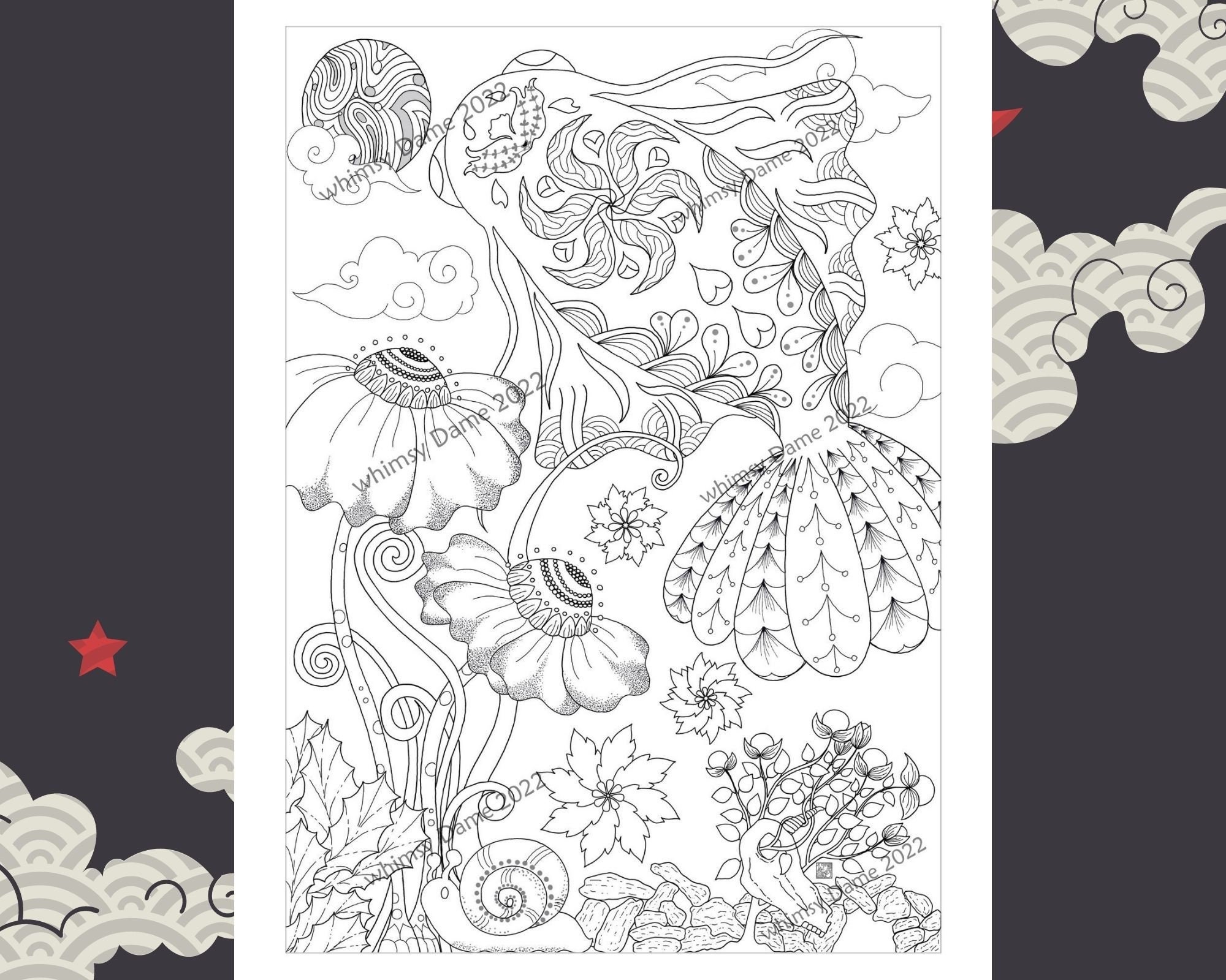 Oriental Coloring Pages
