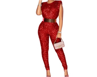 sequin bodycon jumpsuit