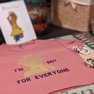 Cropped I’m Not For Everyone T-shirt, Black Woman Swag, Embrace Black Culture, Black Woman Love, Black Queen, Gifts for her, Gift for Friend