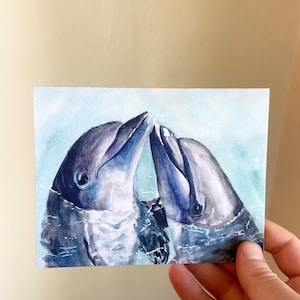 Grußkarte: Delfin