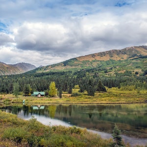 Log Cabin In Alaska - Patrick Wolf Photography. Alaskan Landscapes, Alaska Landscapes, Alaska Images, Alaska Photography, Alaska Images