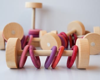 Beeren Rassel Roller | 100% Bio-Früchte | Natürliches, sicheres, ungiftiges, handgefertigtes Kauspielzeug für Kaninchen, Meerschweinchen und andere kleine Haustiere