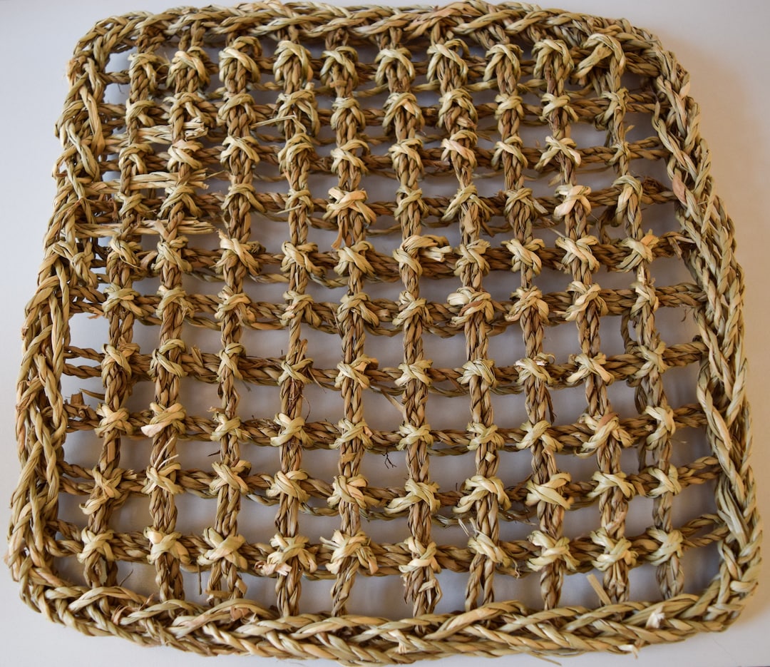 10x10 Seagrass Mat Replacement Natural, Safe, Nontoxic, Handmade Chew