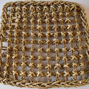 10x10 Seagrass Mat Replacement  | Natural, Safe, Non-Toxic, Handmade Chew Toy for Rabbit, Guinea Pig, and Other Small Pets
