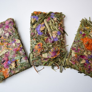 Buntanical Chips Organic Blend of Flowers, Herbs, & Timothy Grass Mimics Natural Foraging Instinct image 1