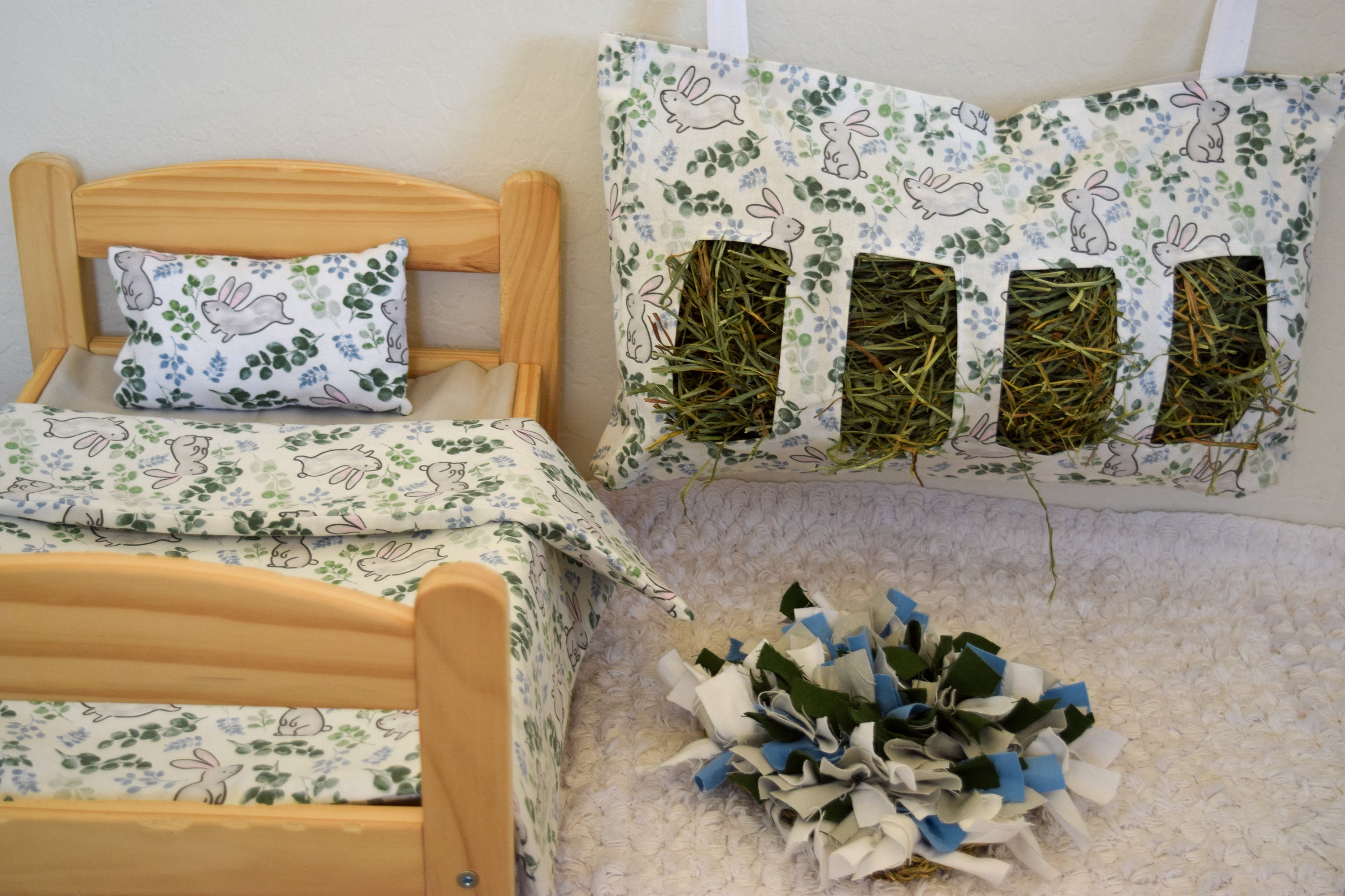 Bunny Bedroom Set Flannel Hay Bag Comforter Sheet Etsy