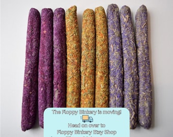 Flower Garden Sticks | Oat Free Treat | 100% Organic and Healthy Treats for Rabbits, Guinea Pigs & Other Small Pets