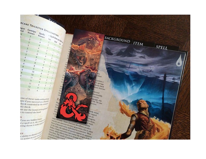 Dungeons and Dragons Inspired Printable Bookmarks 5 Digital Download ...