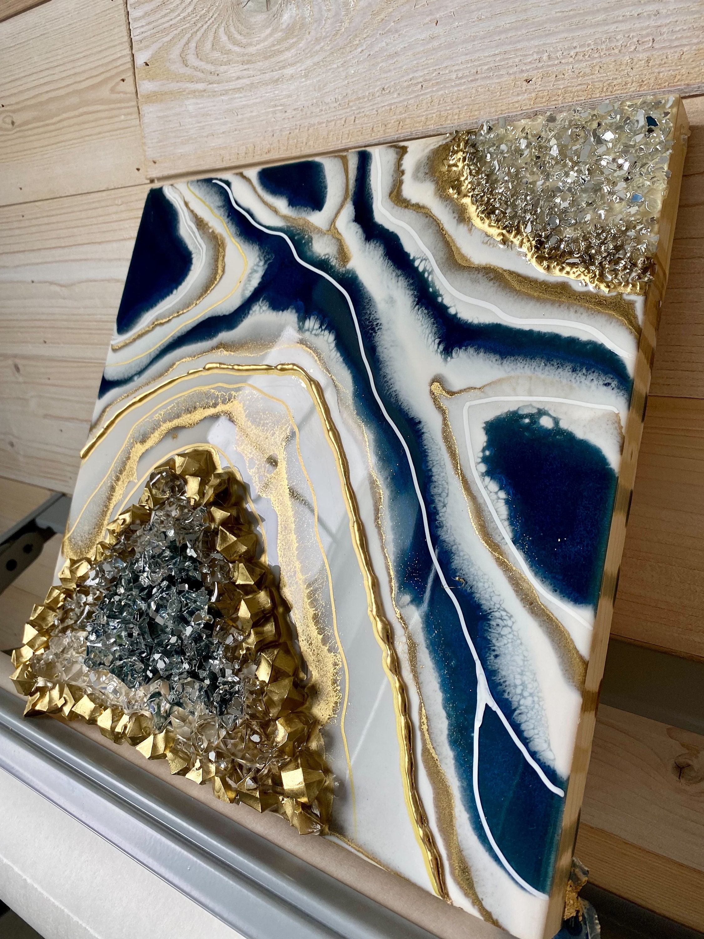 Painting 3d Resin Arresin Artwork, Resin Wall Hanging, Luxury T, Resin