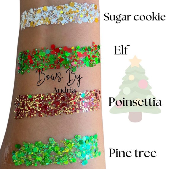 Christmas Glitter Hair Gel