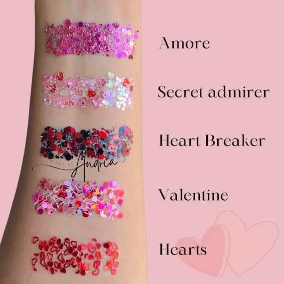 Valentines glitter Hair Gel