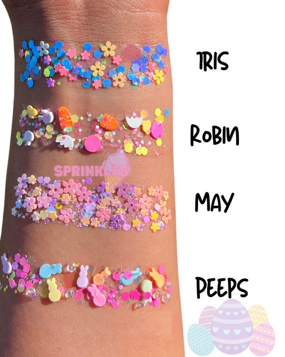 Spring Glitter hair gel