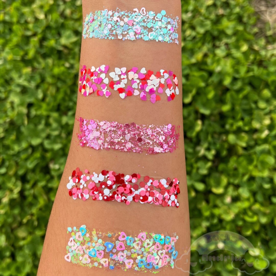 Valentines Glitter Hair Gel Etsy