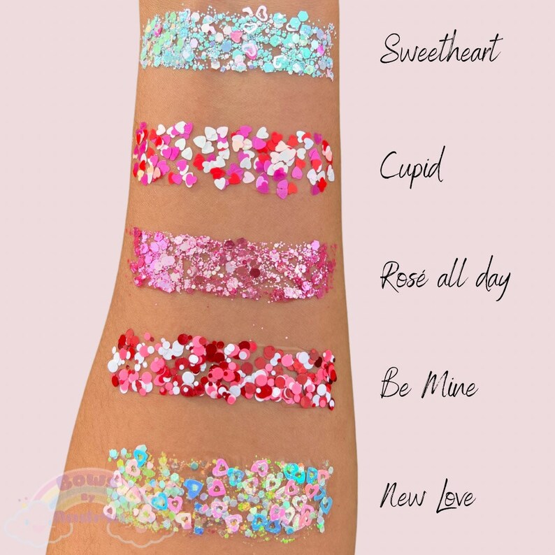 Valentines Glitter Hair Gel Etsy