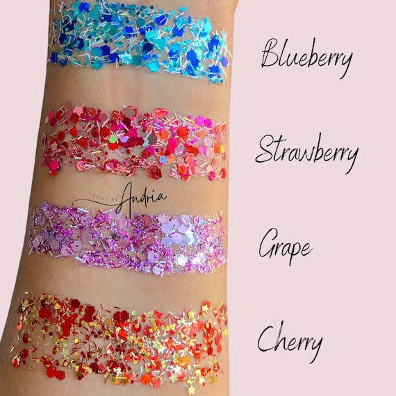 Tinsel glitter hair gel
