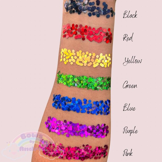 Glitter hair gel
