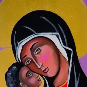 Madonna and Child – Original Oil on Canvas