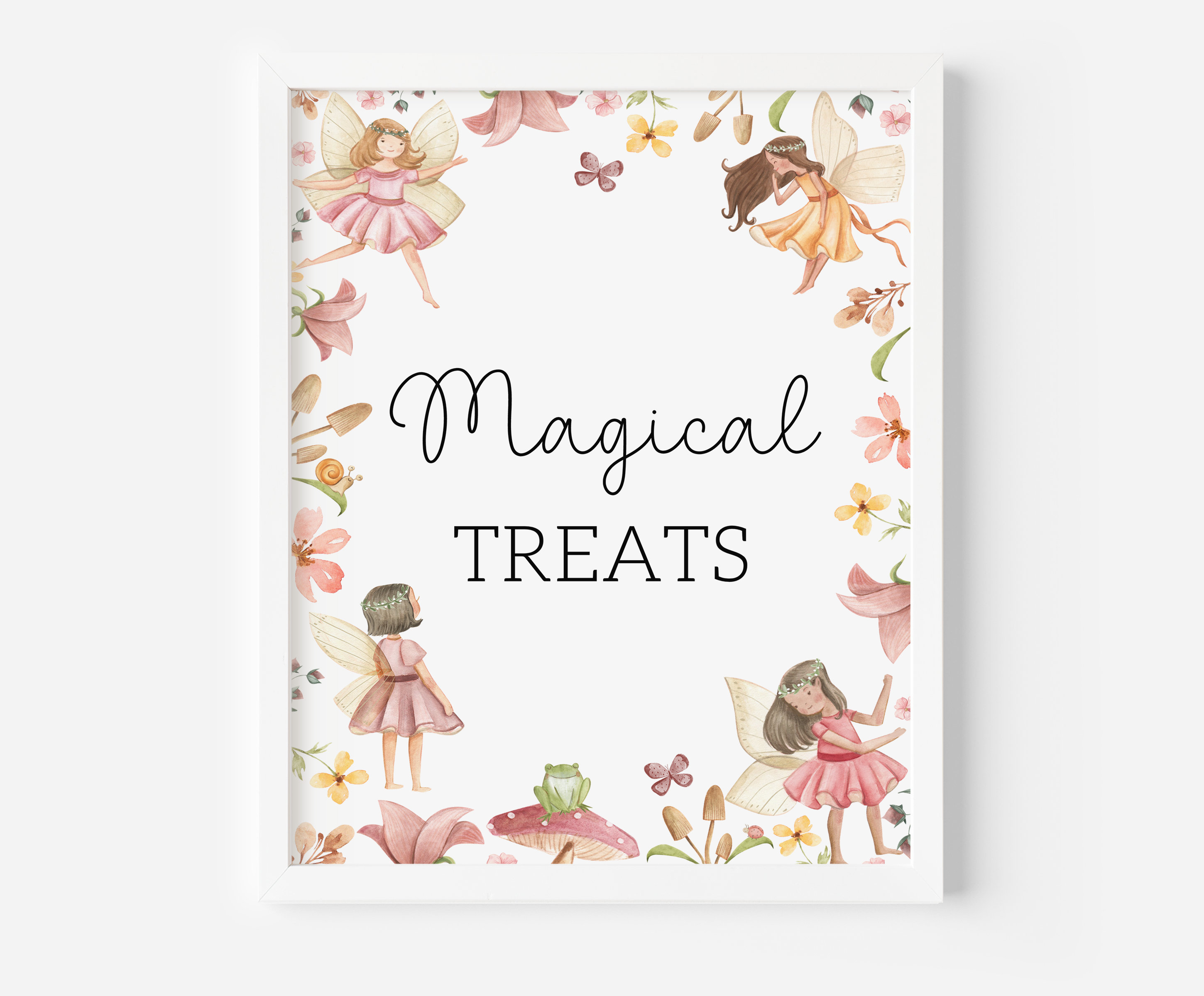 Printable Fairy Party Sign Fairy Party Decor Magical Treats - Etsy UK