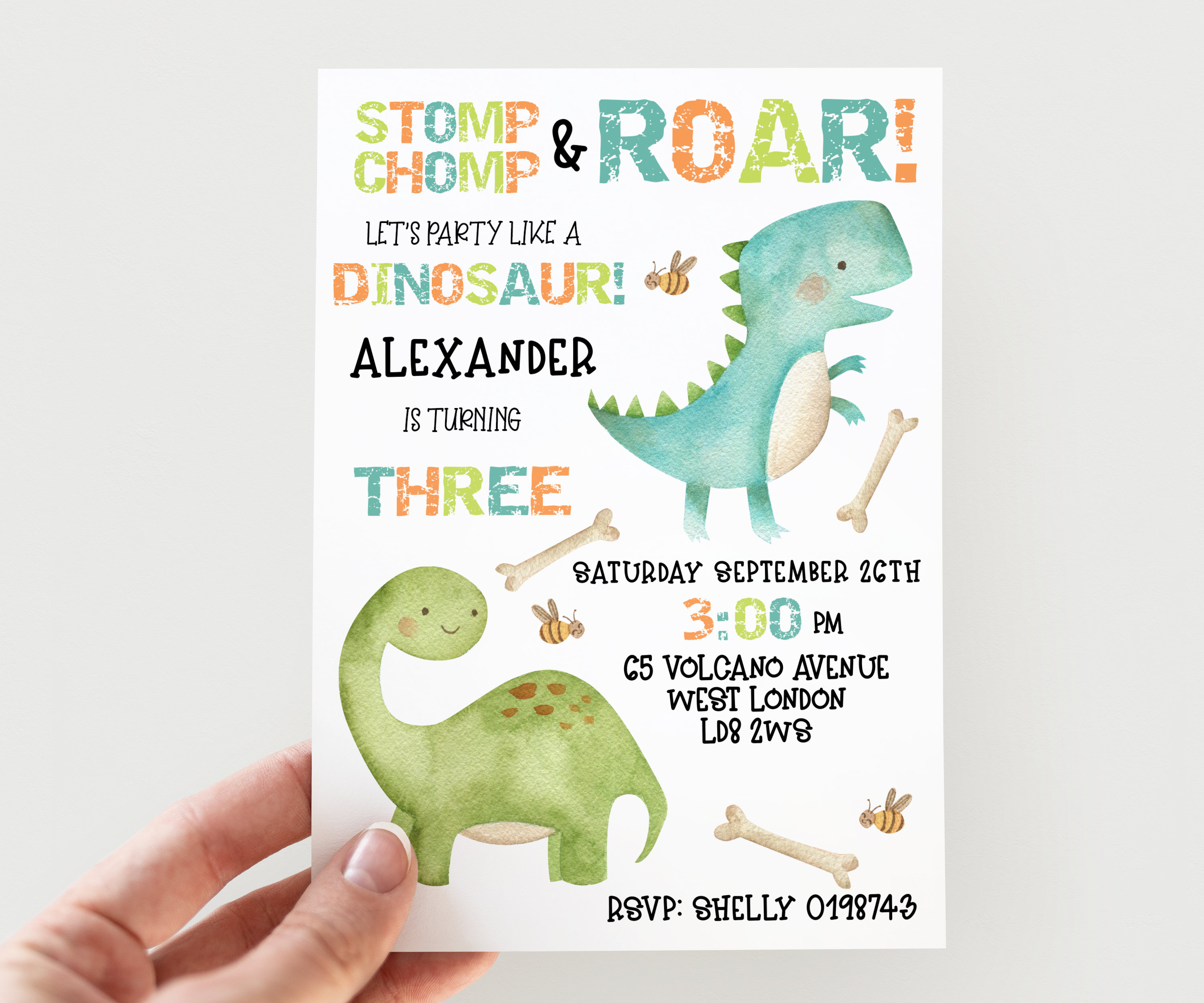 Dinosaurier Einladungen Dino Theme Party Jungs Dinosaurier  Etsy